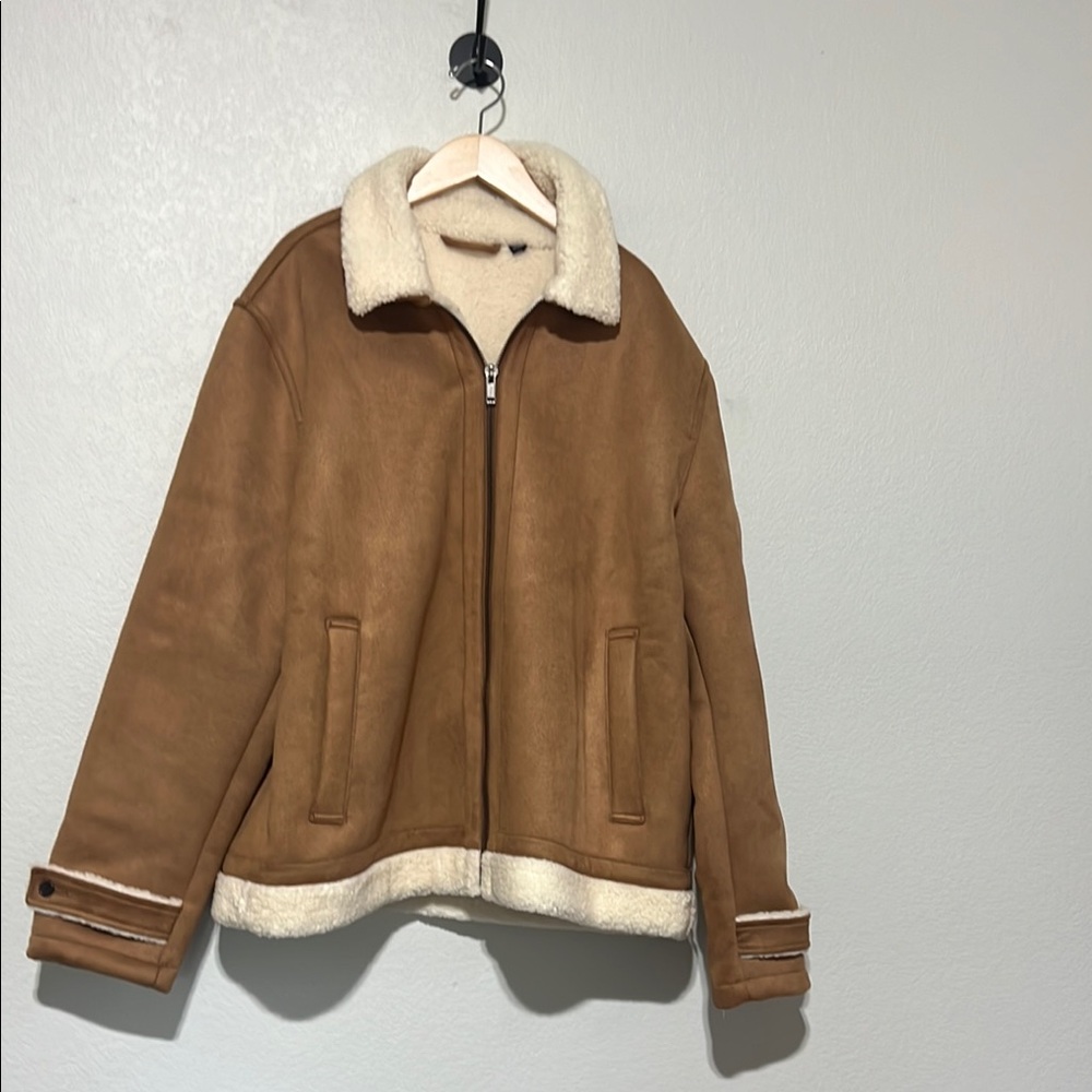 JCREW Men’s Sherpa Bomber Jacket. SOLD OUT ONLINE.
